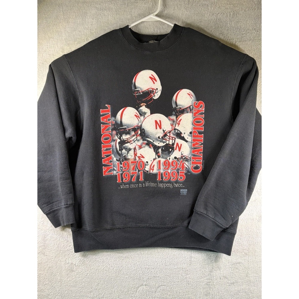Vintage 1994 Nebraska Cornhuskers National Champions Sweatshirt Size Large